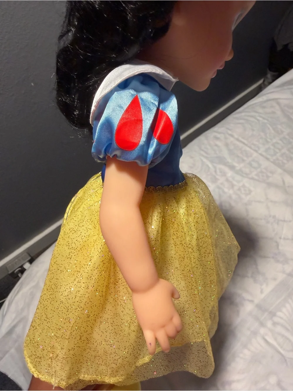 Disney Snow White Doll in Blue, Yellow and Red Outfit